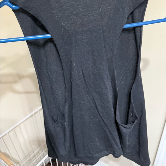 Pure barre Black Tank Top with Blue Print - Picture 3 of 3